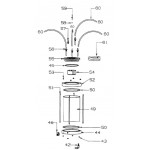 Glas-Zylinder für  Enolmaster, max 80 °C 200x190x292 mm