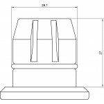 Adapter zu Flaschenwagen für Geschirrspüler  Bosch / Siemens / Neff