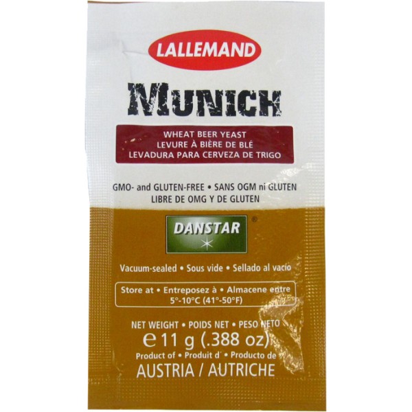 Lallemand Münchner Weizen,11 Trocken-Reinzuchthefe MHD 12.2023
