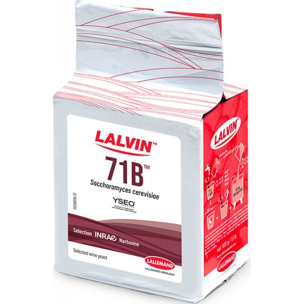 LALVIN 71B, 0.5 kg Trocken-Reinzuchthefe Dosierung: 20-40 g / hl