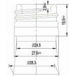 Schraubverschluss gold TOCAP 28 x 44 / 550 Stk. 