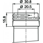 Marasca 25 cl PP 31.5/17 10 Stk. in Folie geschrumpft halb-weiss